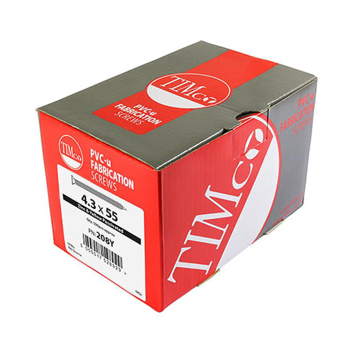 TIMCO Window Fabrication Screws Countersunk with Ribs PH Single Thread Gimlet Point Yellow 8211 43 x 30