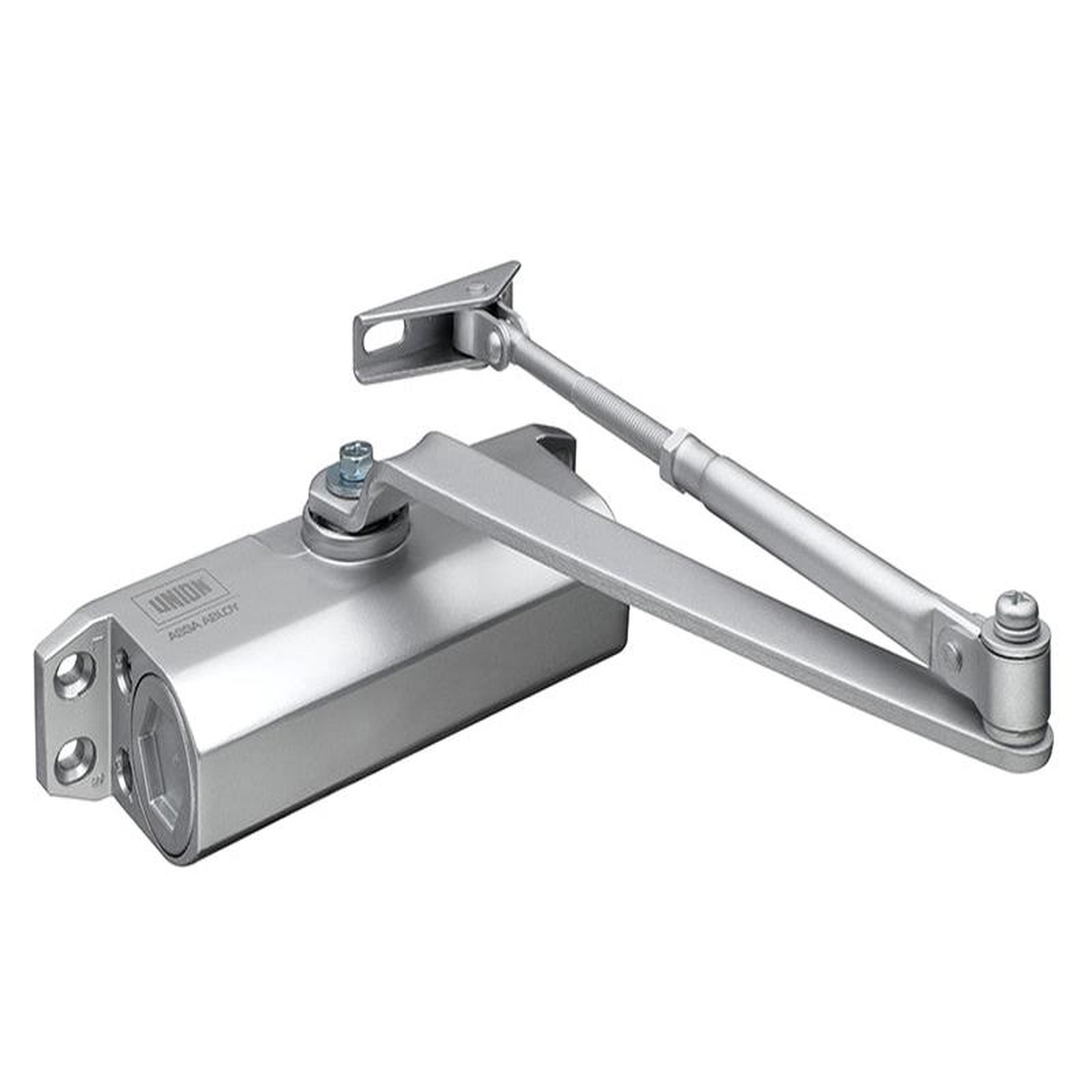 CE3F Fixed Size 3 Rack 038 Pinion Door Closer Silver
