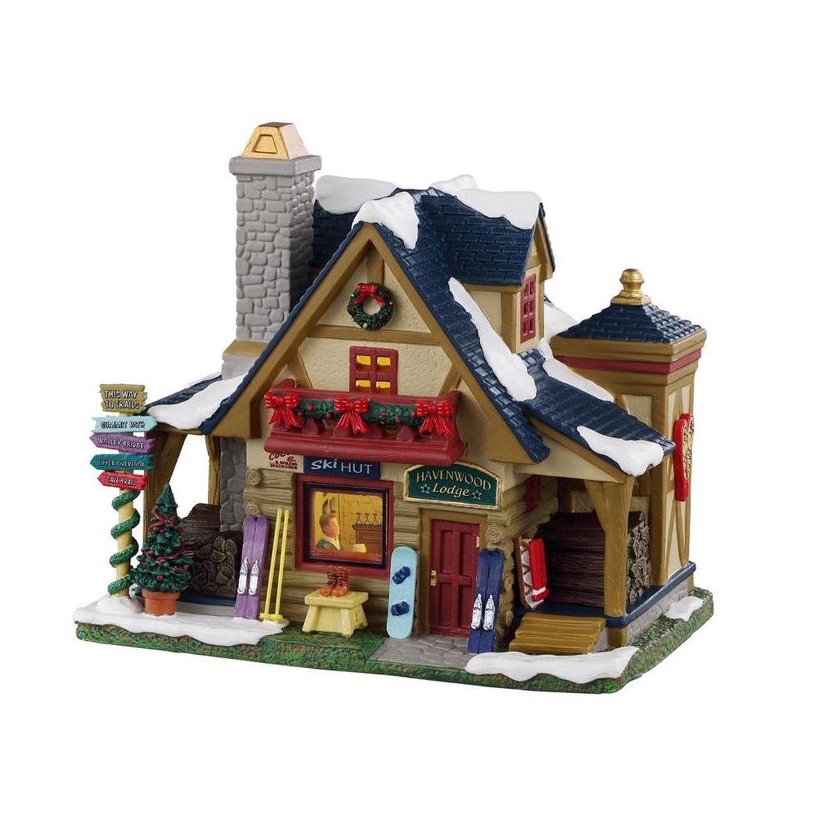 Lemax 35047 Havenwood Lodge Christmas Village Multicolored