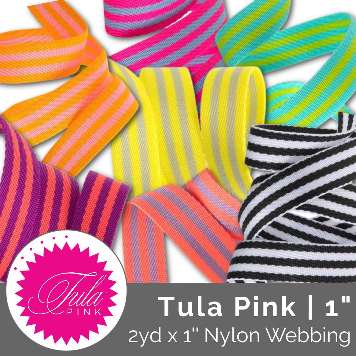 Tula Pink Striped Nylon Webbing 1 (25mm) Wide (2 Yards)