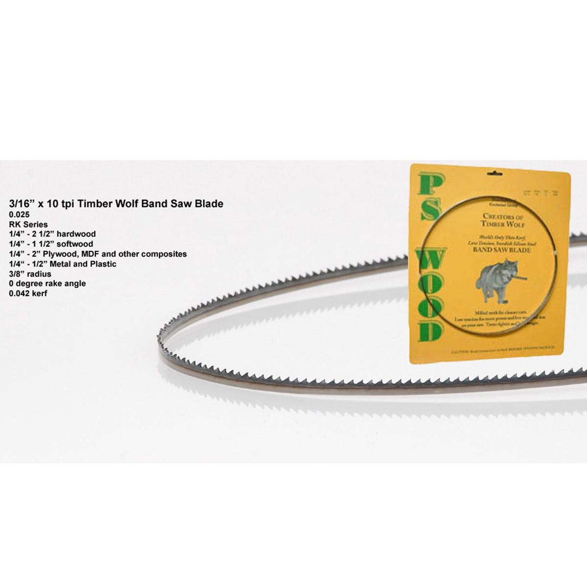 Bandsaw Blade - 111 x 316 x 025 x 10 TPI - Raker