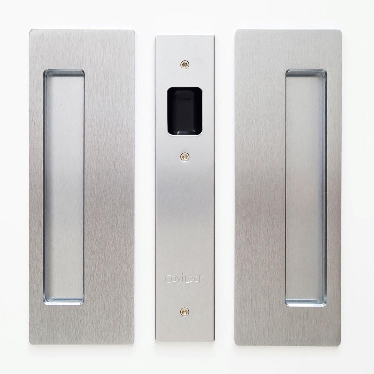 Cavity Sliders CL400 Pocket Door Handle Satin Chrome - Fits 1-38 Door