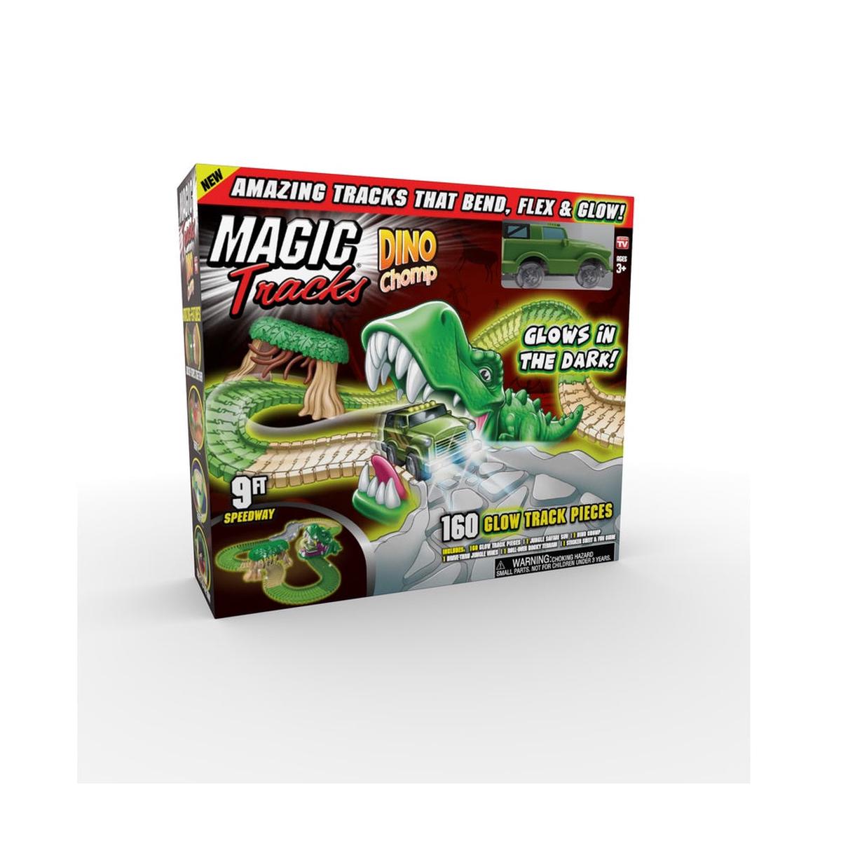 Magic Tracks MTDINO-MC82 Glow in The Dark Race Track Multicolored