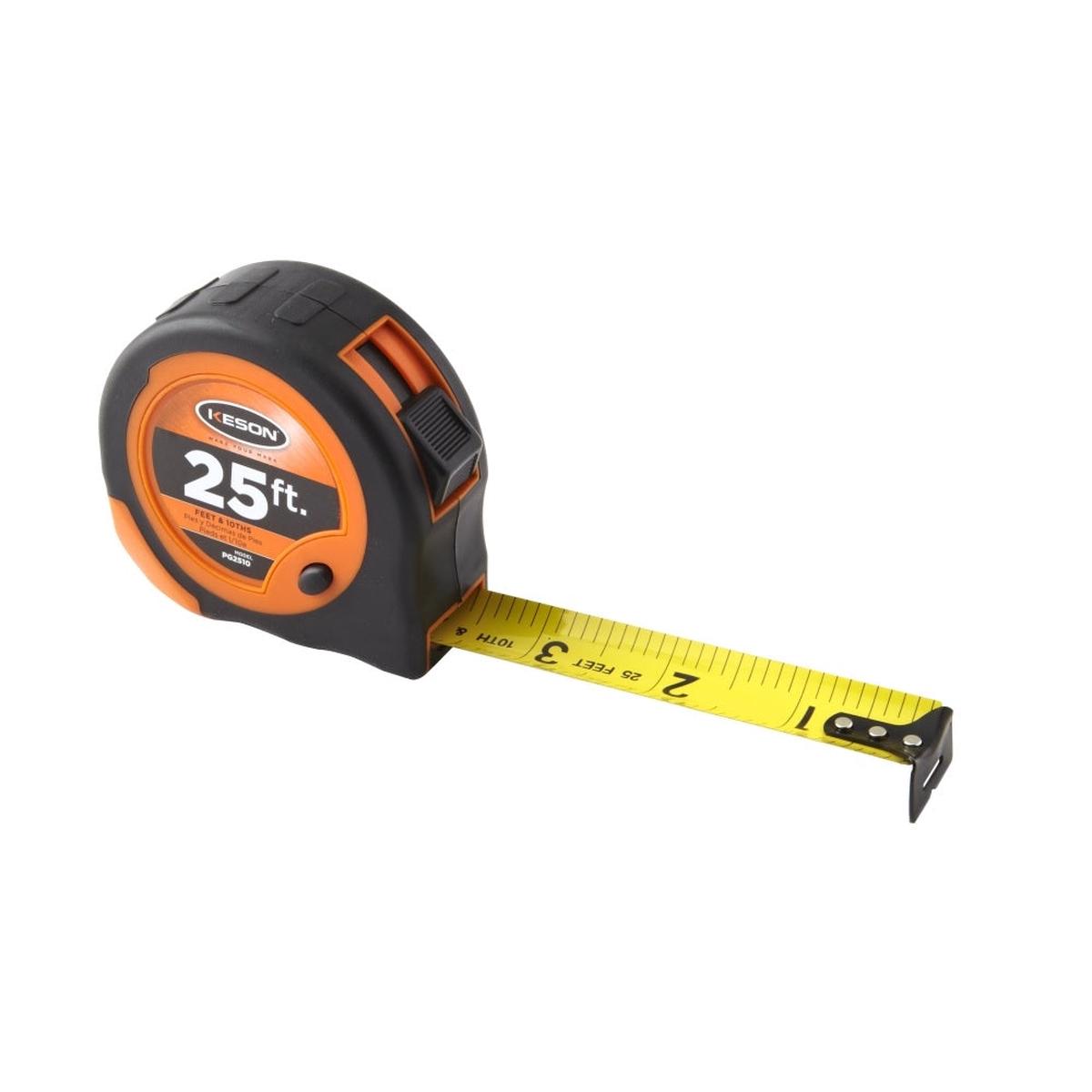 Keson PG2510 Economy Tape Measure Steel 1 Inch X 25 Feet
