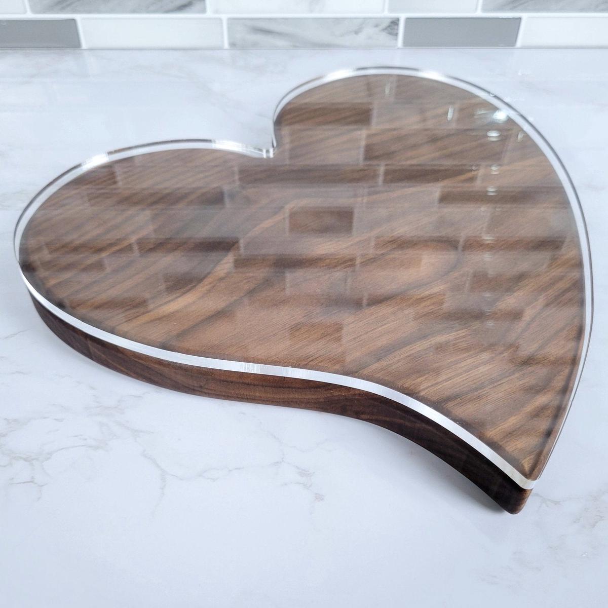 Heart Shape Cutting Board Acrylic Router Template