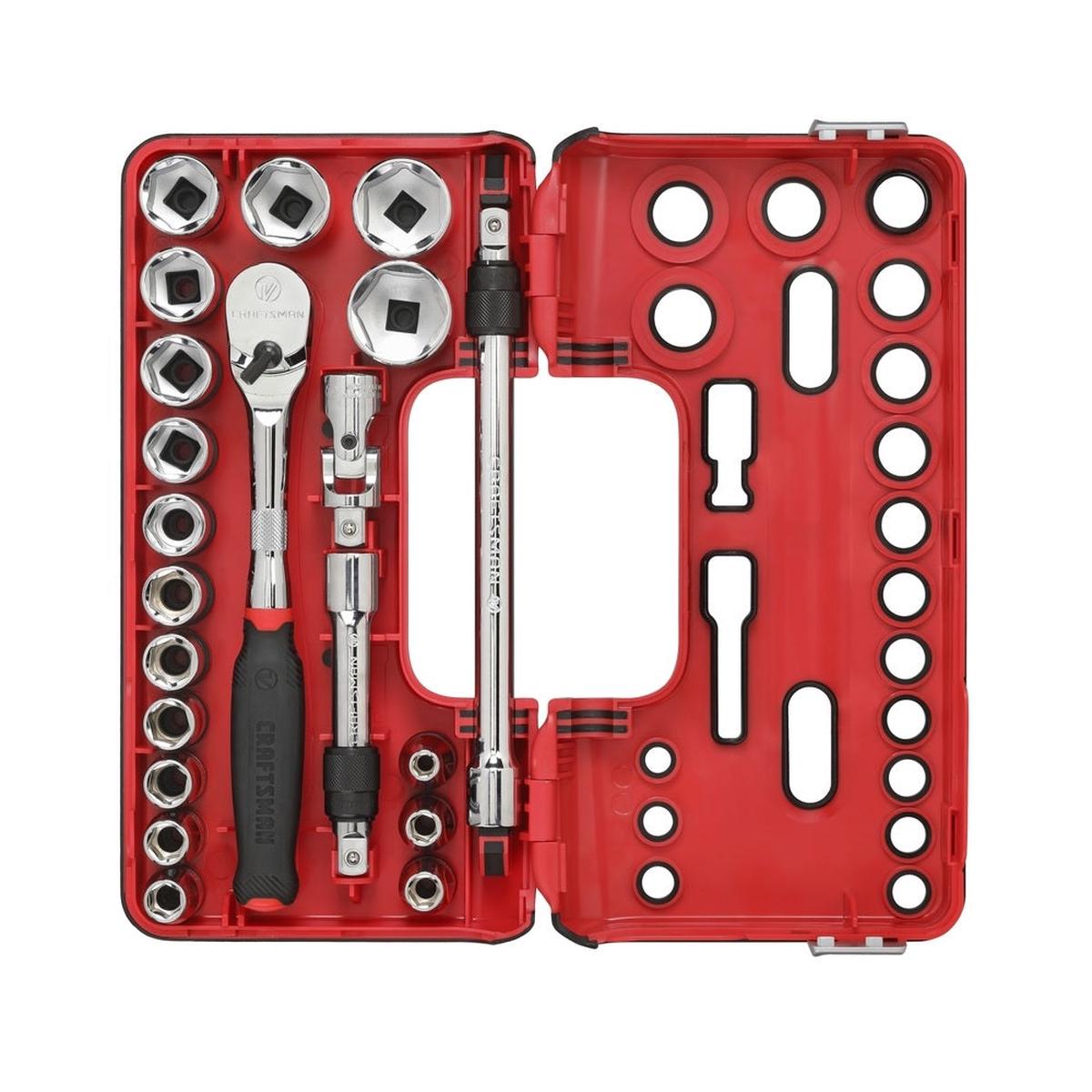 Craftsman CMMT45755V Metric 6 Point Socket and Tool Set 12 inch