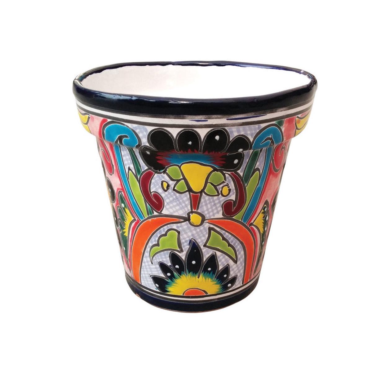 Avera Products APG025120 Ceramic Talavera Planter Multicolored