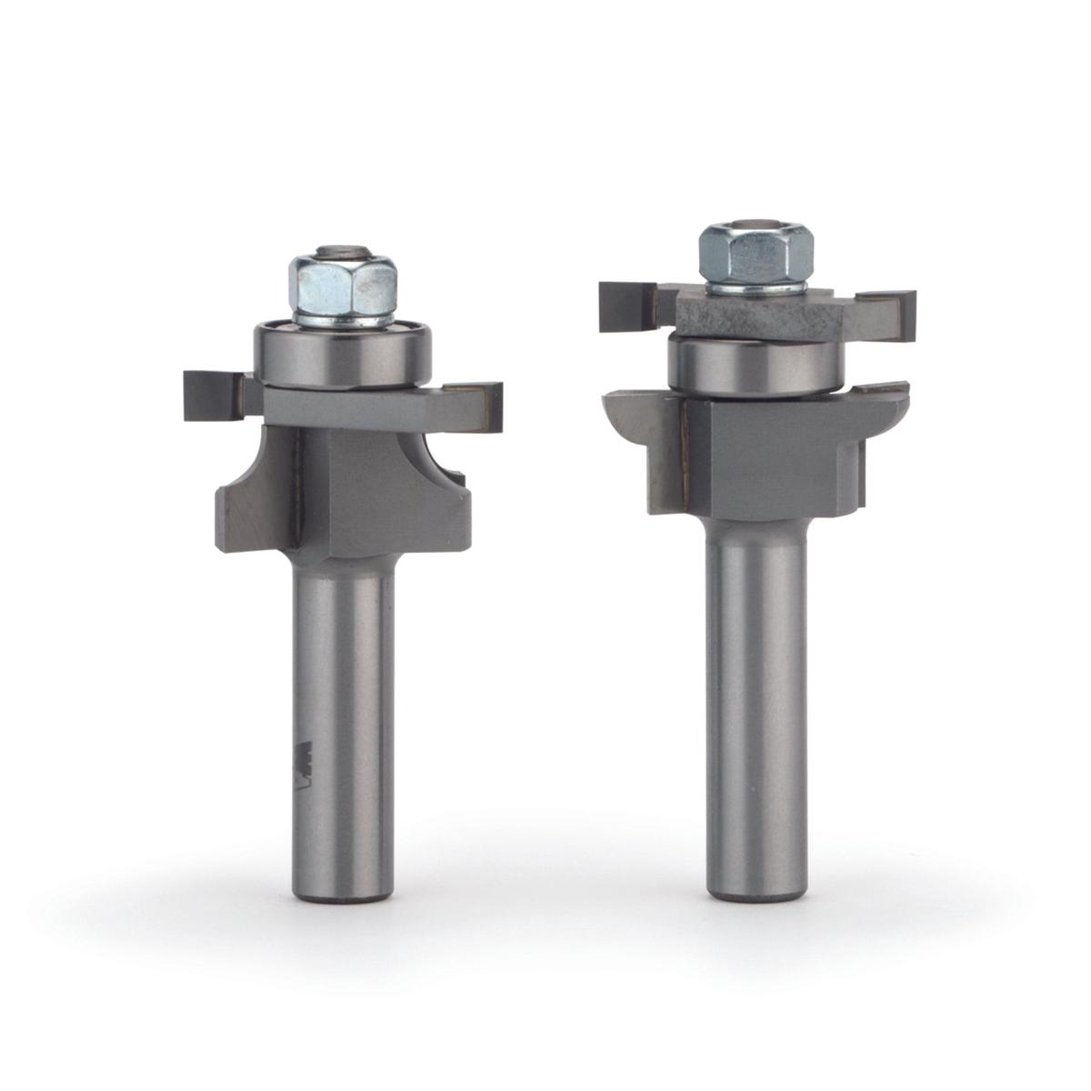 Round Stile and Rail Door Router Bit Set - 12 SH - 1-58 OD x 1 CL - 2 Piece