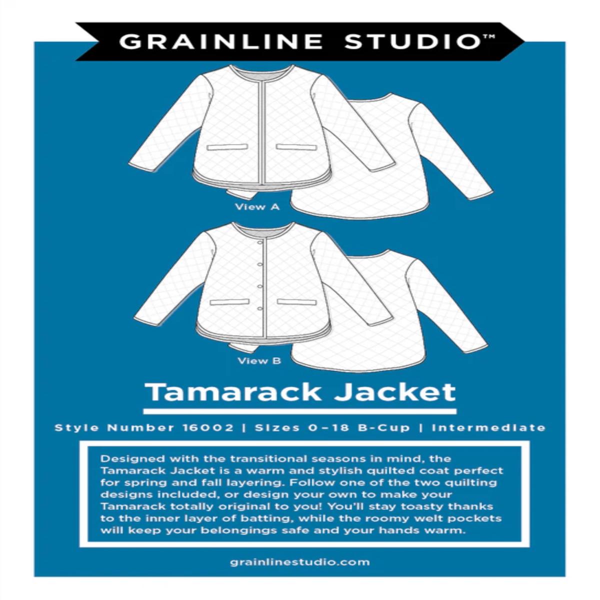 The Tamarack Jacket (Sizes 0-18) by Grainline Studio (Printed Paper Pattern)