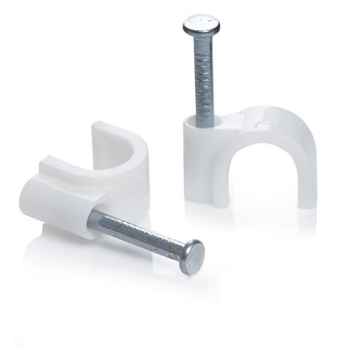 Sasta 14mm Round Cable Clip (Pack Of 50)