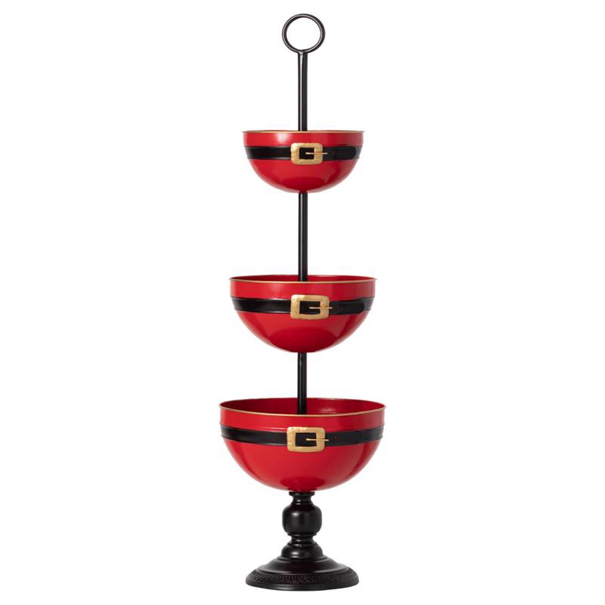 Sullivans ACE186 Three Tiered Indoor Christmas Decor Metal