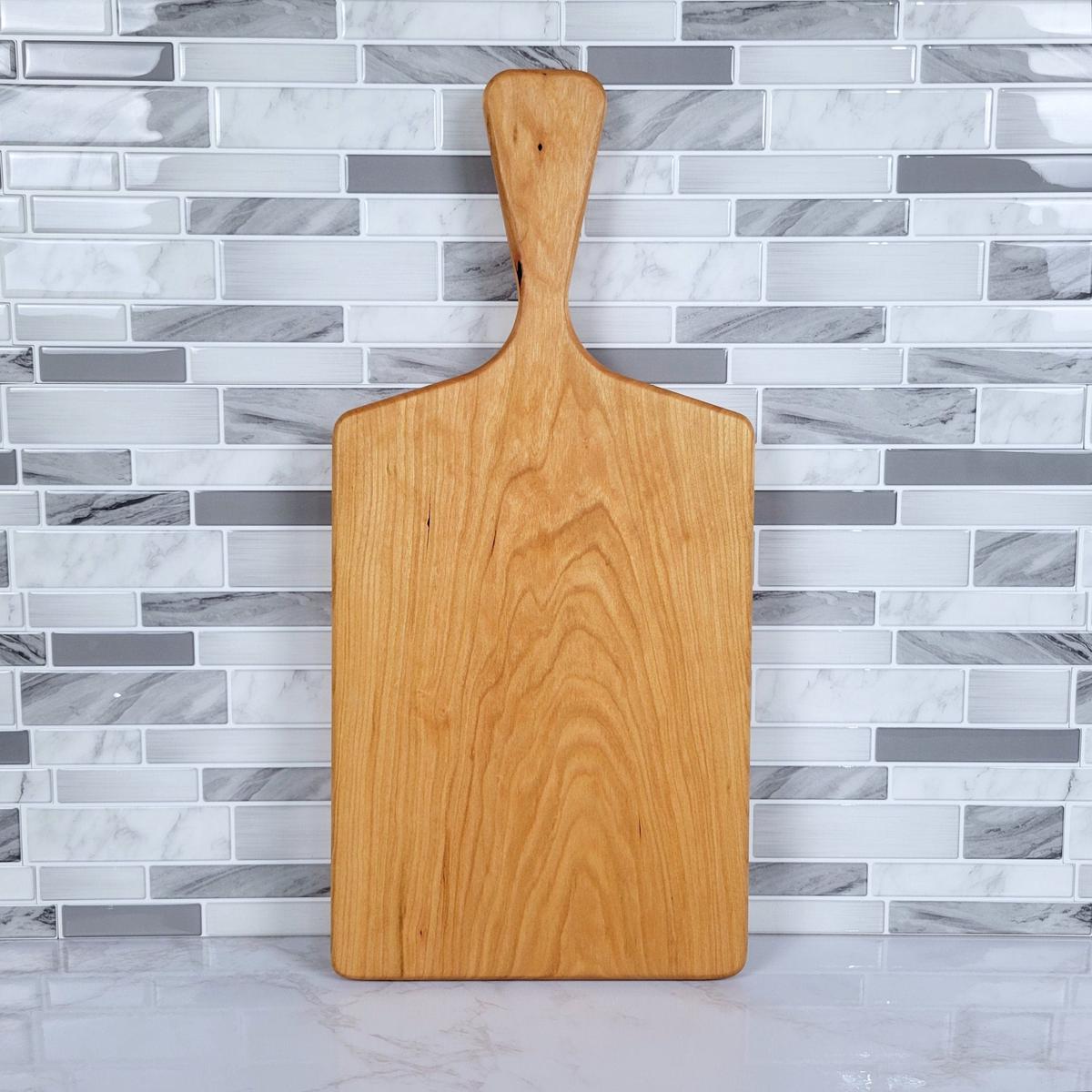 Cherry Charcuterie Board with a Sleek Modern Handle