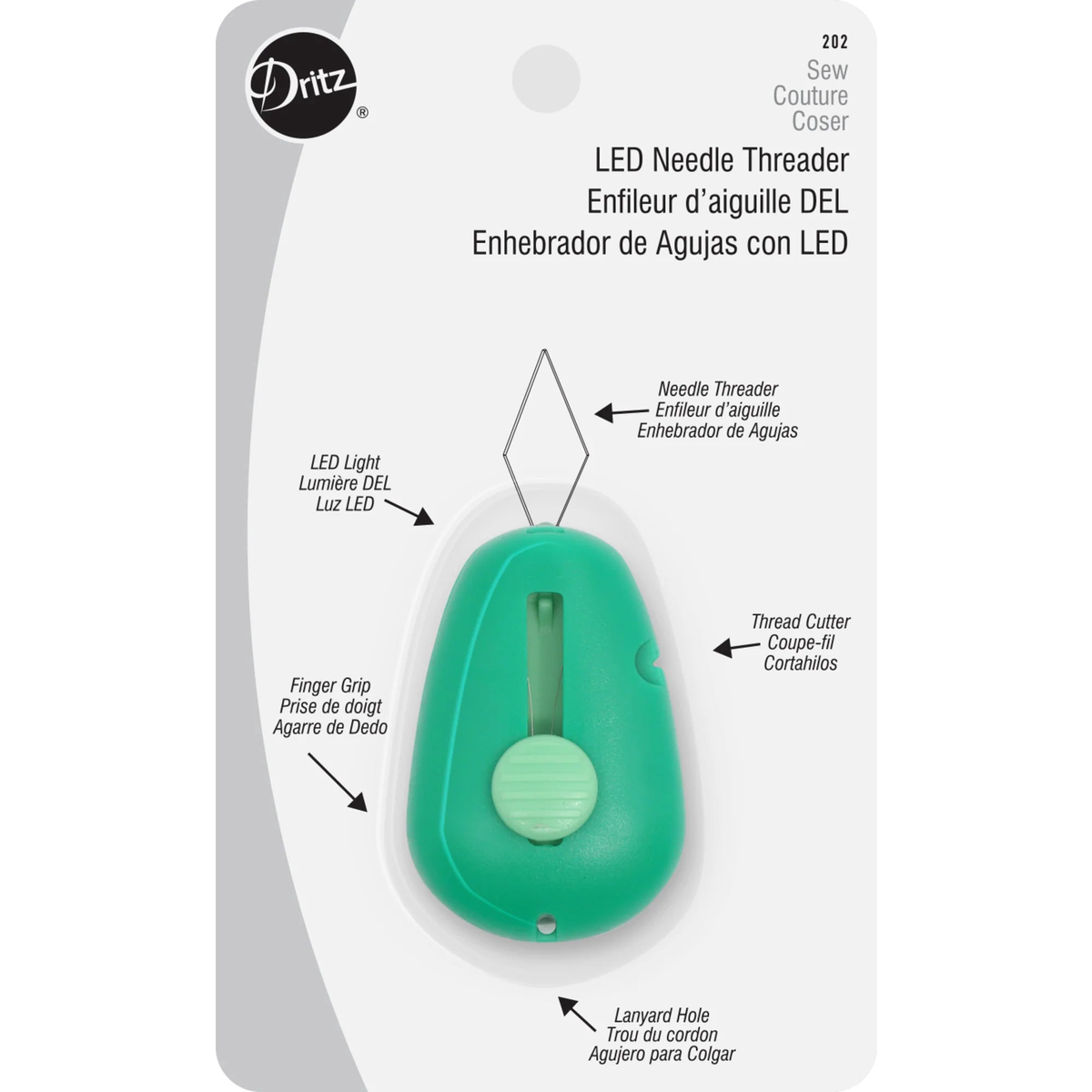LED Needle Threader and Cutter