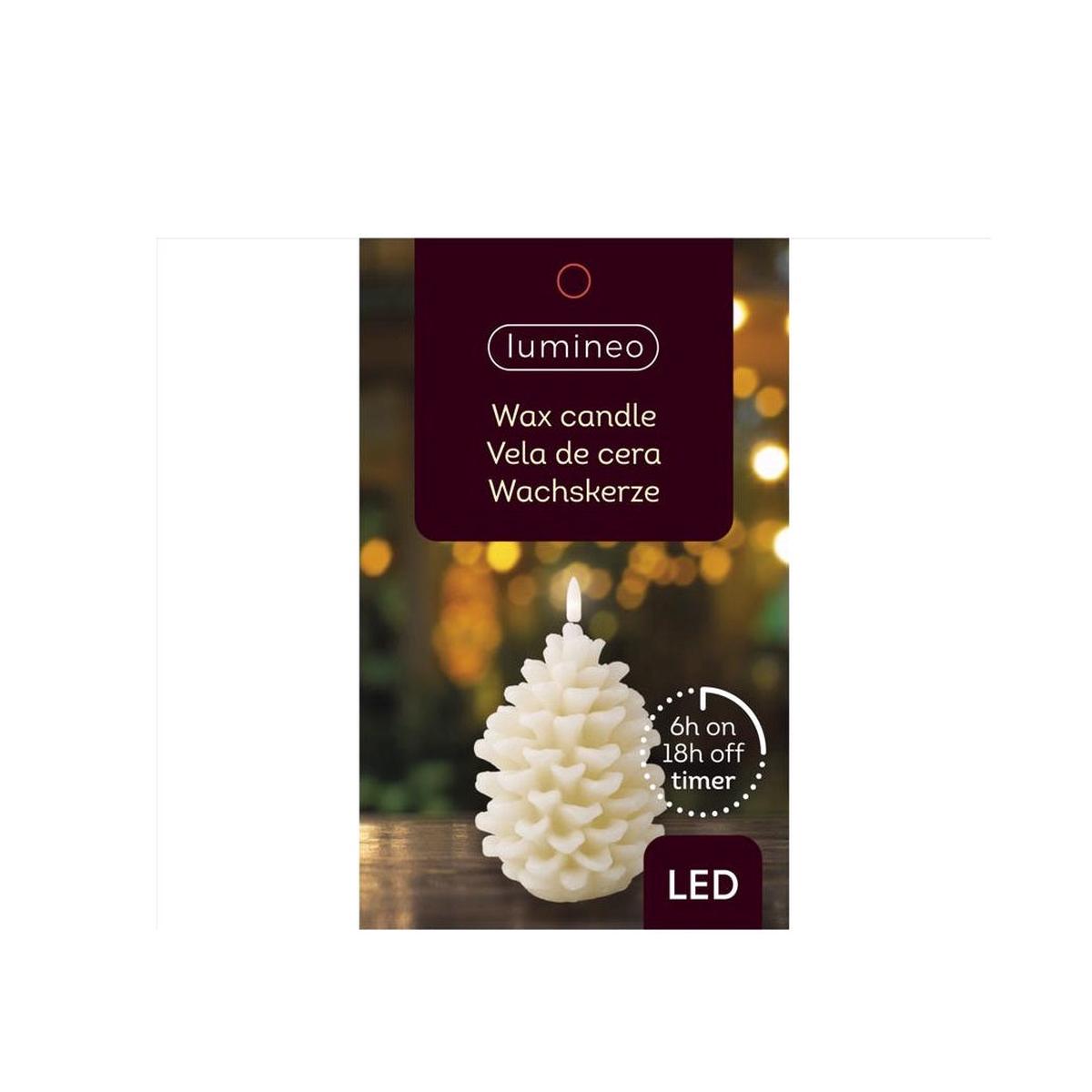 Lumineo 486903 Pinecone Candle Wax