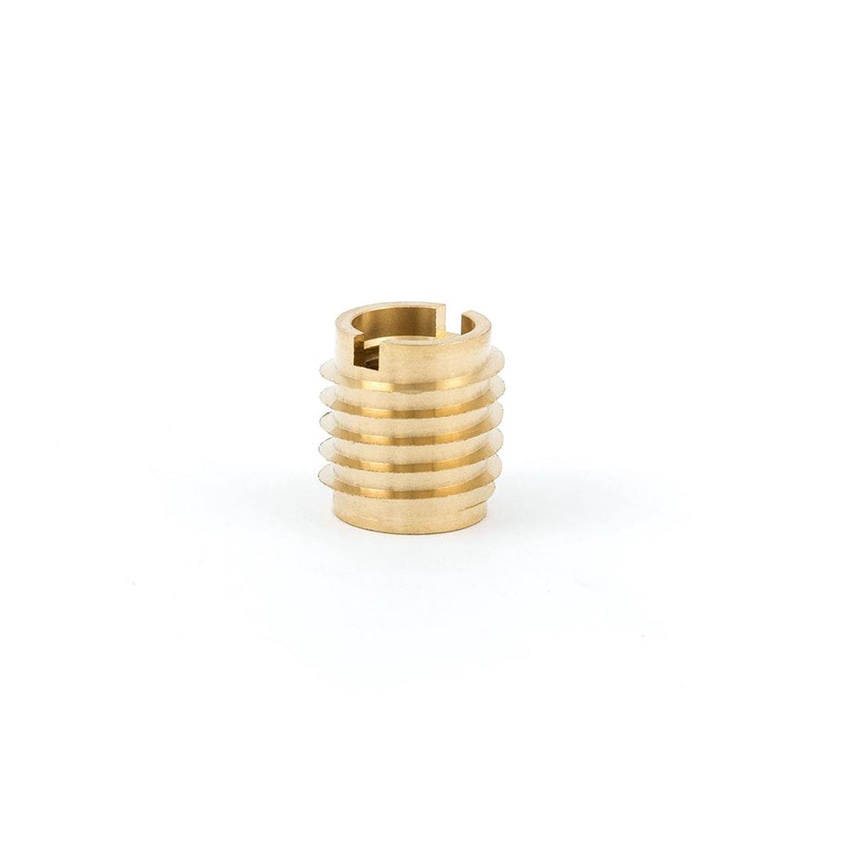 E-Z Knife Threaded Insert for Hard Wood - Brass - M6-10 - 10 Pack