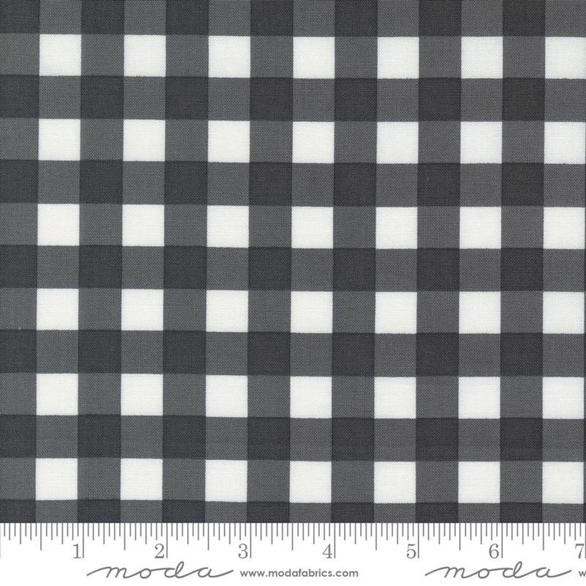 Gingham in Black Coriander Colors for Moda (14 yard)