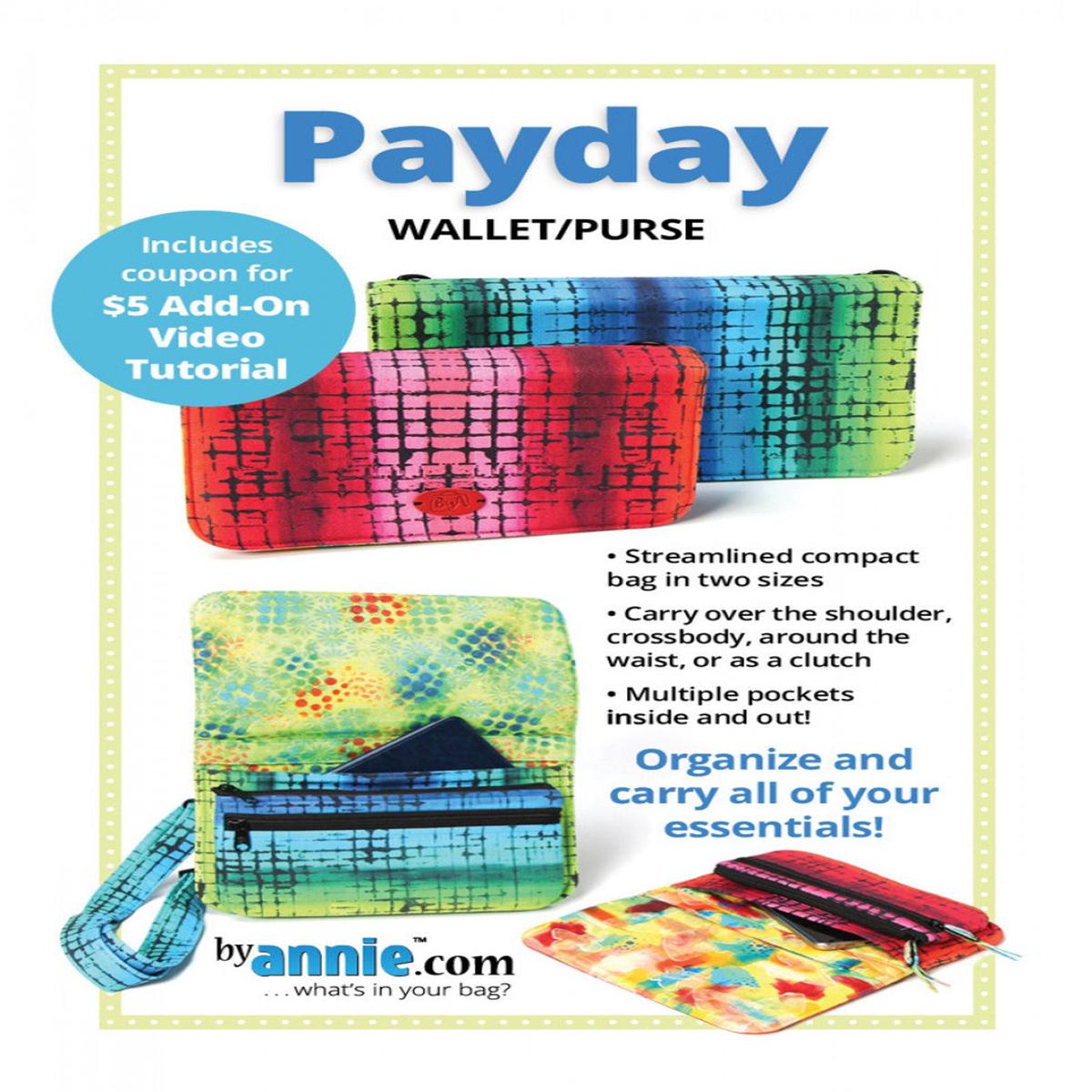 Payday WalletPurse from By Annie (Printed Paper Pattern)