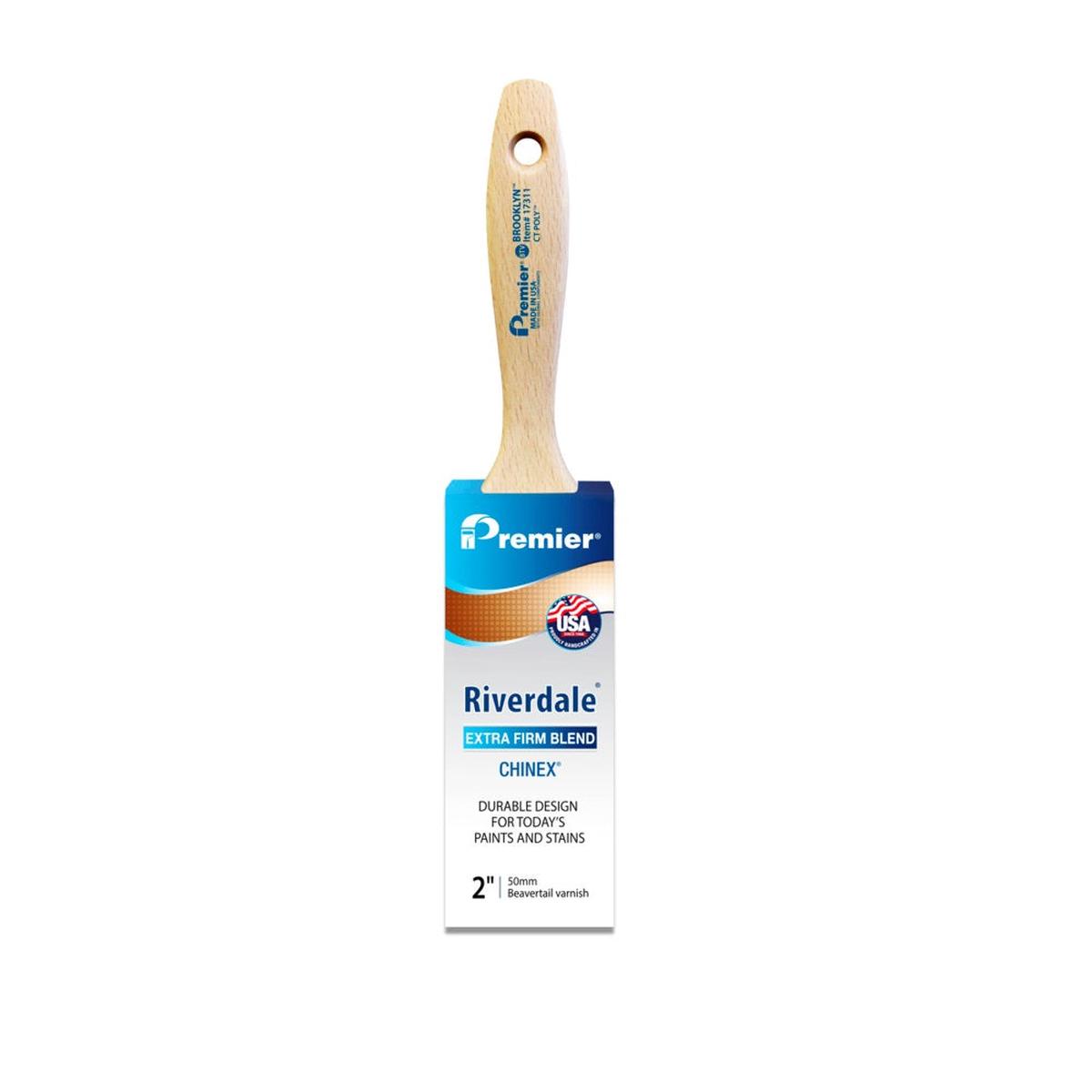 Premier 17271 Riverdale Beavertail Varnish Paint Brush 2 Inch