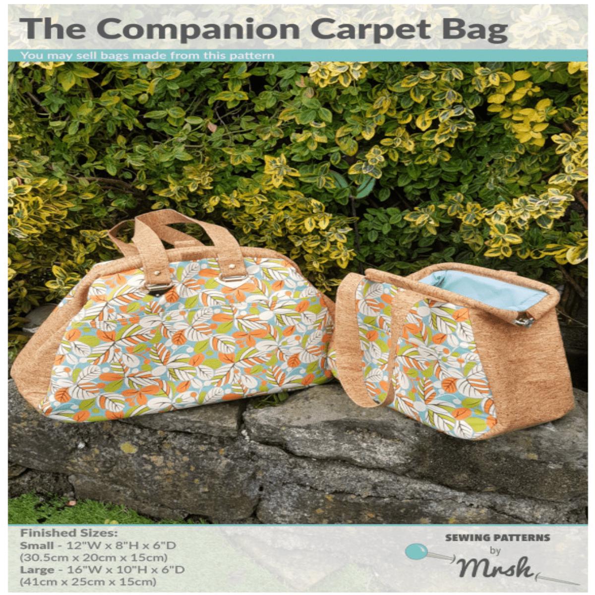 The Companion Carpet Bag by Sewing Patterns by Mrs H (Printed Paper Pattern)