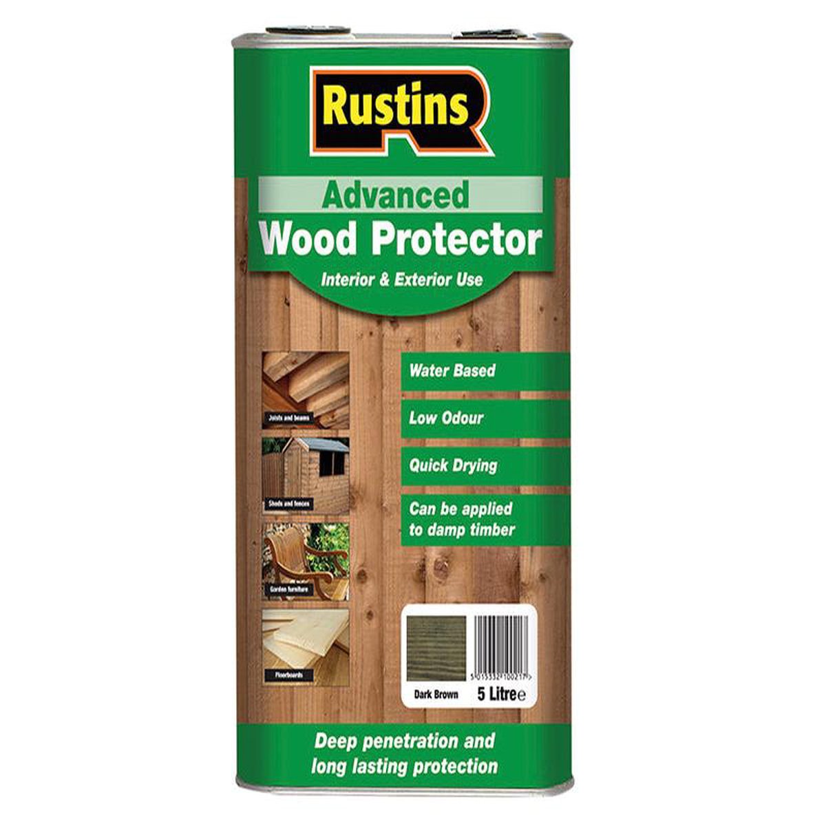 Advanced Wood Preserver Dark Brown 5 litre