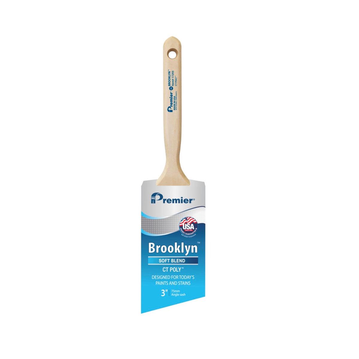 Premier Brooklyn 17293 Angle Sash Paint Brush 3 Inch