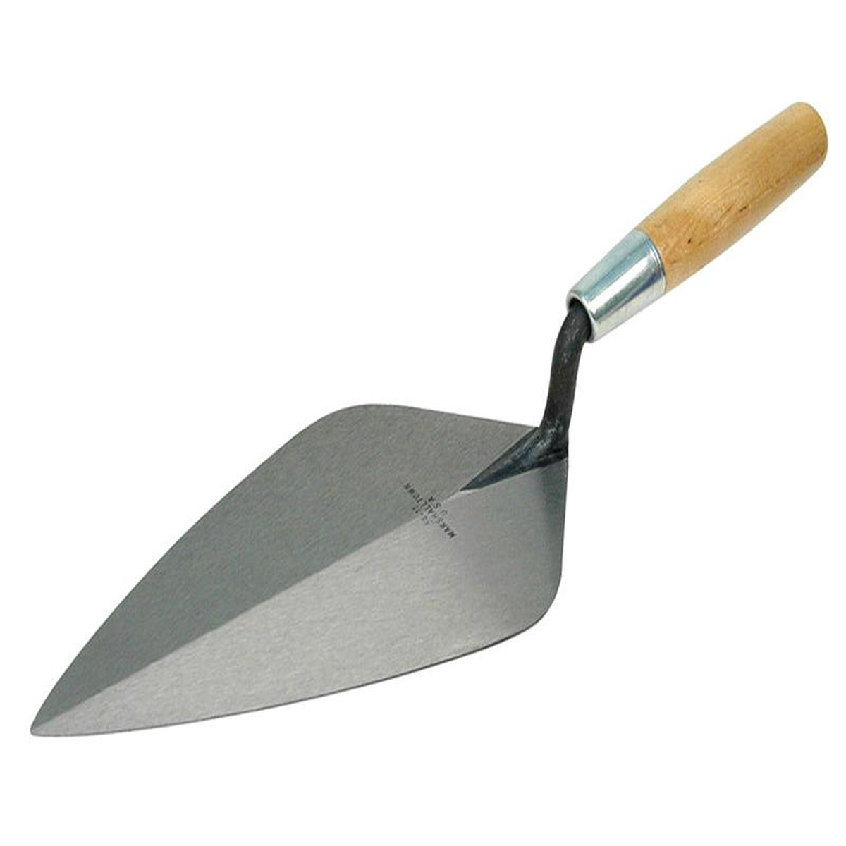 34 Wide London Pattern Brick Trowel 8211 Wooden Handle 1012in