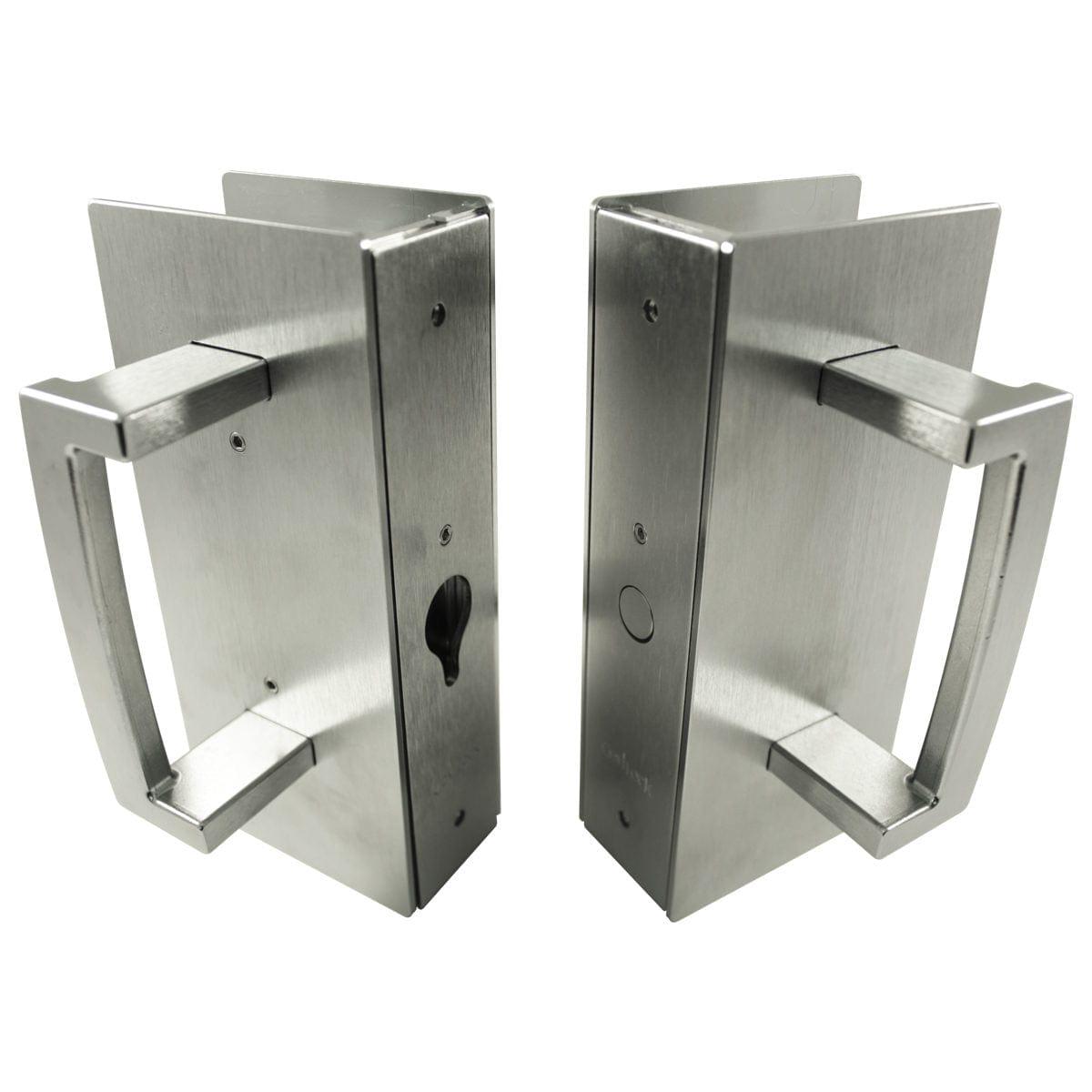 Cavity Sliders CL400 ADA Magnetic Bi-Parting Pocket Door Handle for 1-34 Door Satin Chrome Magnetic Latching