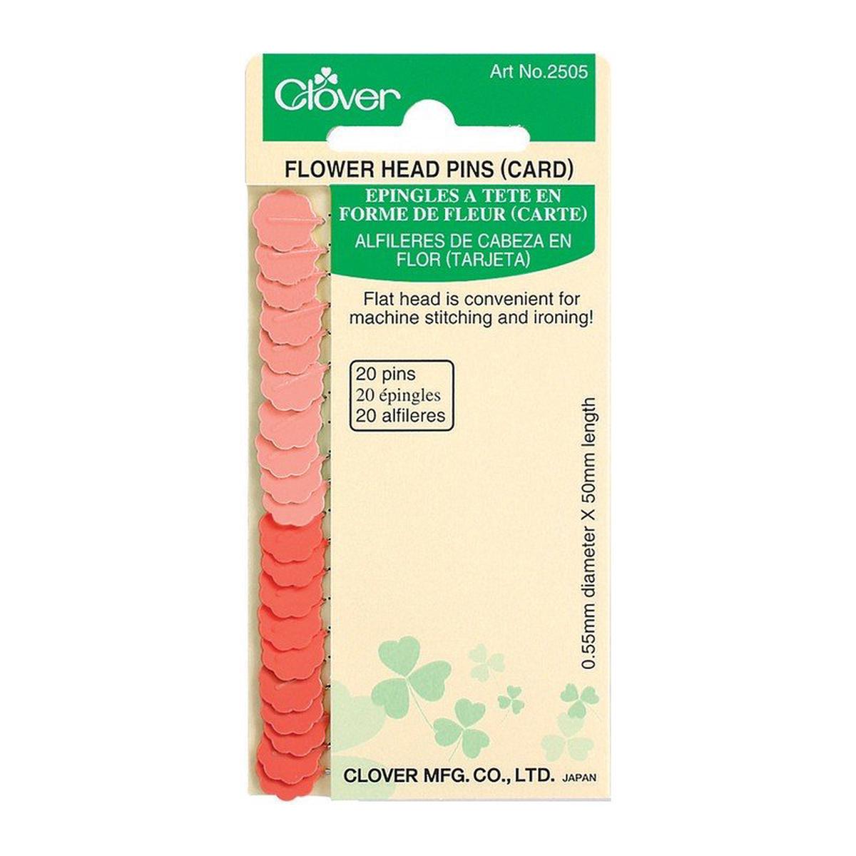 Clover Flower Head Pins