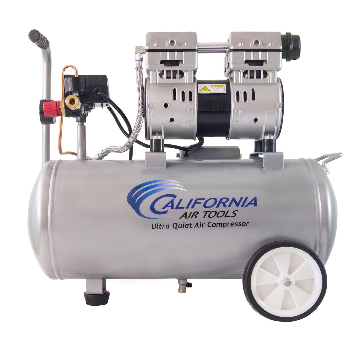 8010 Ultra Quiet and Oil-Free 10 HP 8 Gal Steel Tank Air Compressor