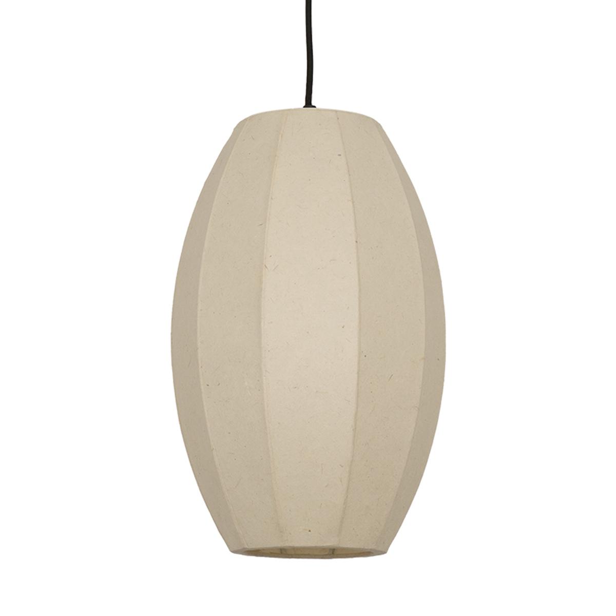 Chepstow Drop Paper Pendant Light - Ivory