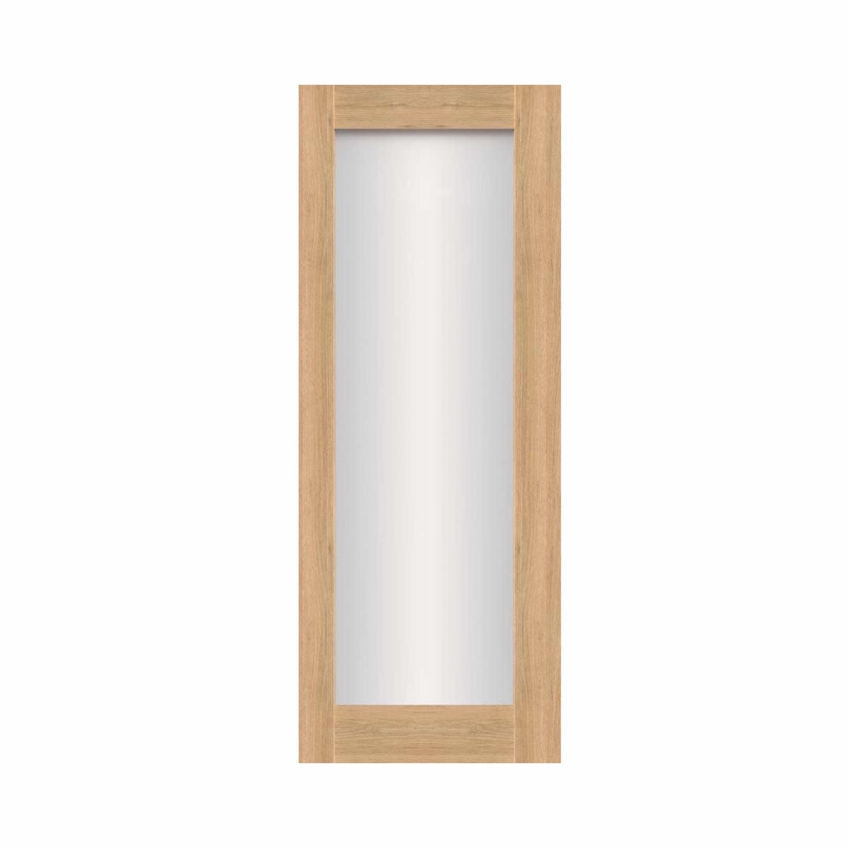 SEADEC Cheshire Natural Oak 1 Panel Shaker Clear Glass Door (44MM)