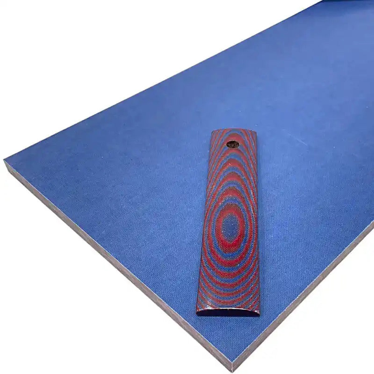 Vibe Composites- Linen Micarta- Blue Red