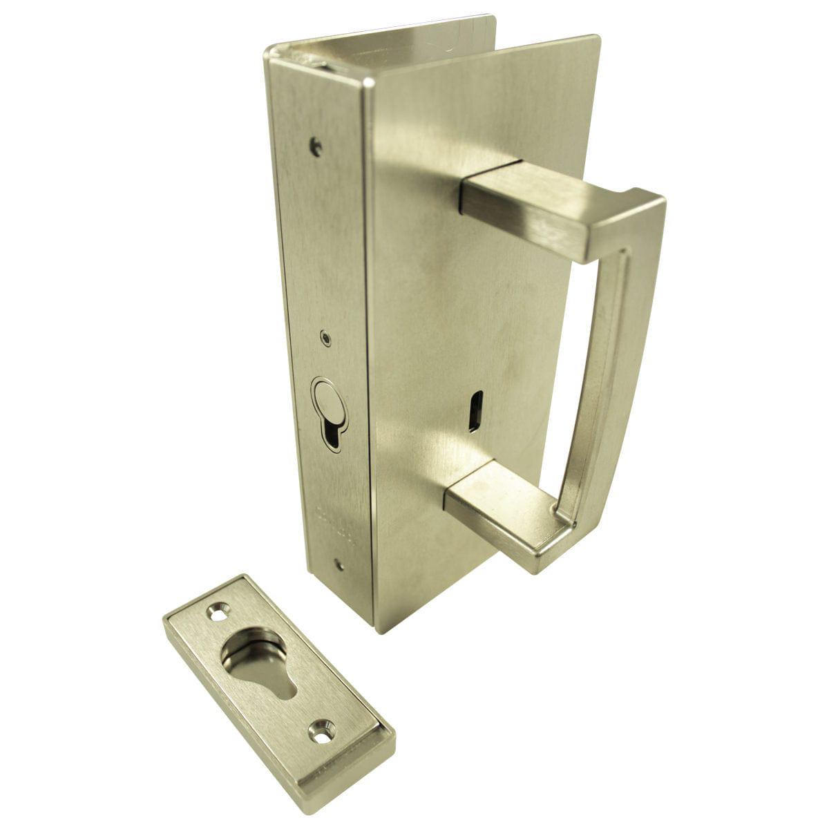 Cavity Sliders CL400 ADA Magnetic Pocket Door Handle for 1-38 Door Satin Nickel LH Snib