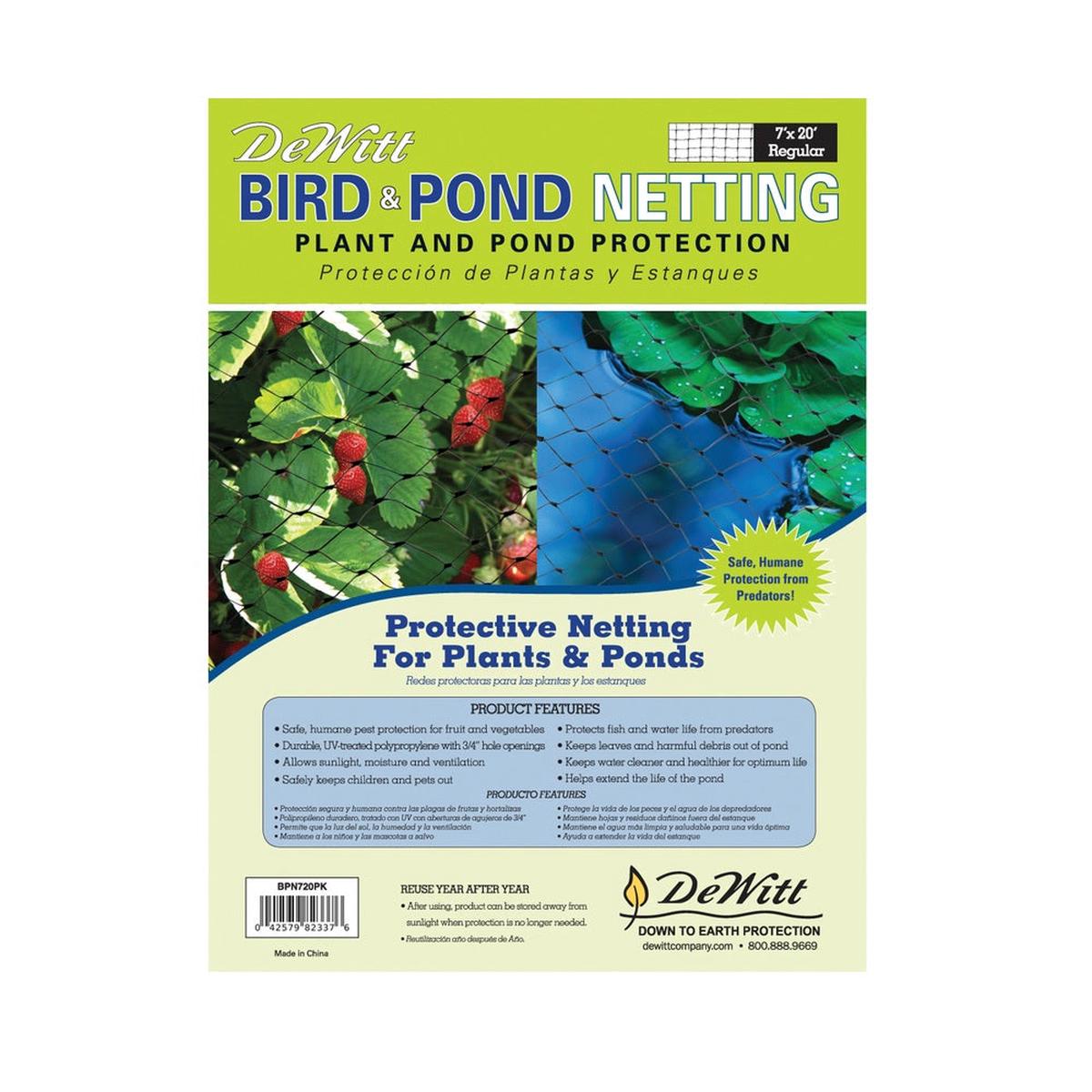 DeWitt BPN720 Bird and Pond Netting Black 20 Feet