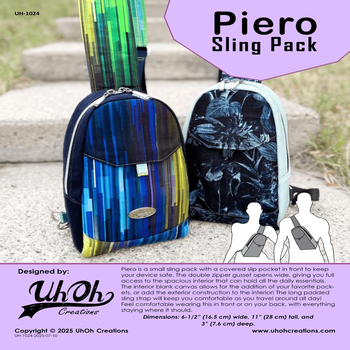 Piero Sling Pack by UhOh Creations (Printed Paper Pattern)
