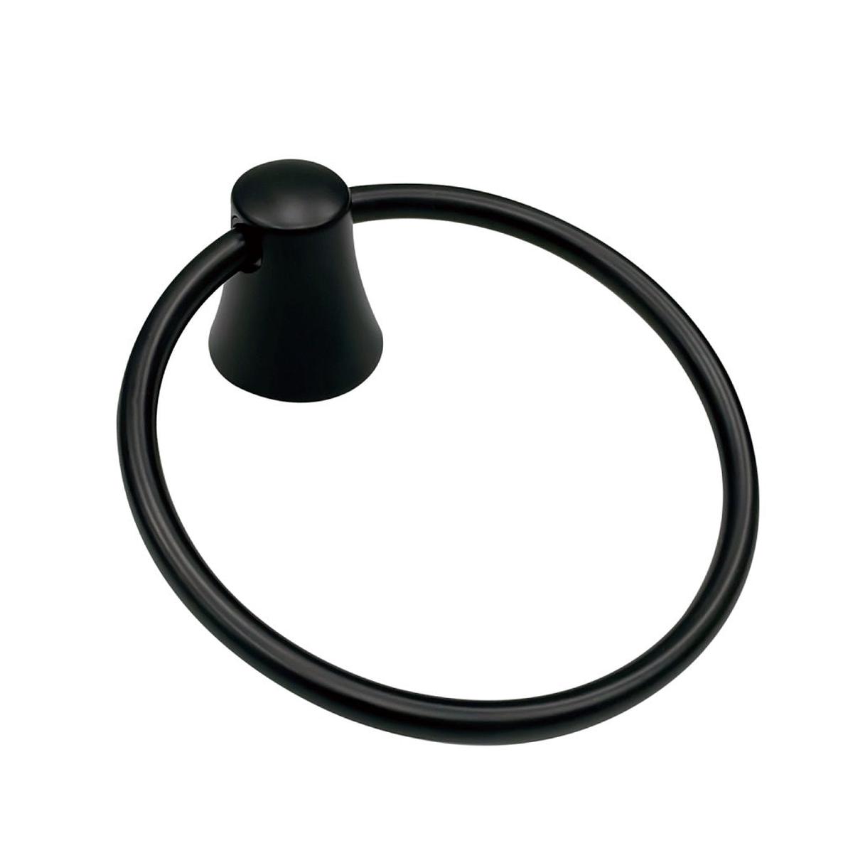 Boston Harbor 8760 Wall Mounting Towel Ring Matte Black 6 inches