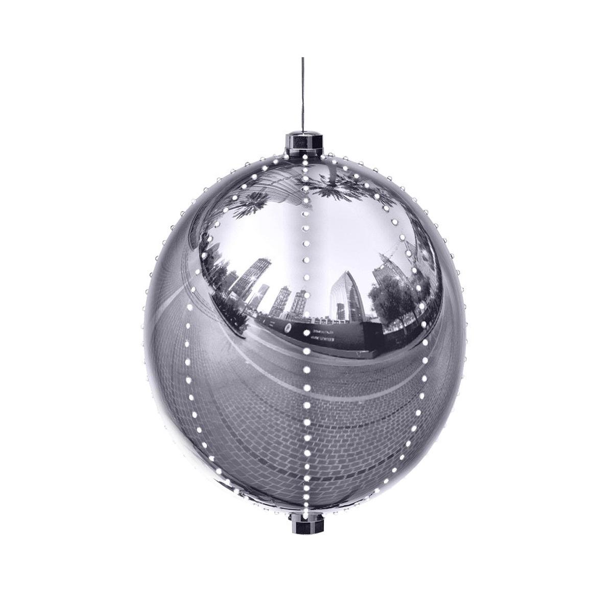 Santas Forest 60832 Ornament Plastic Silver