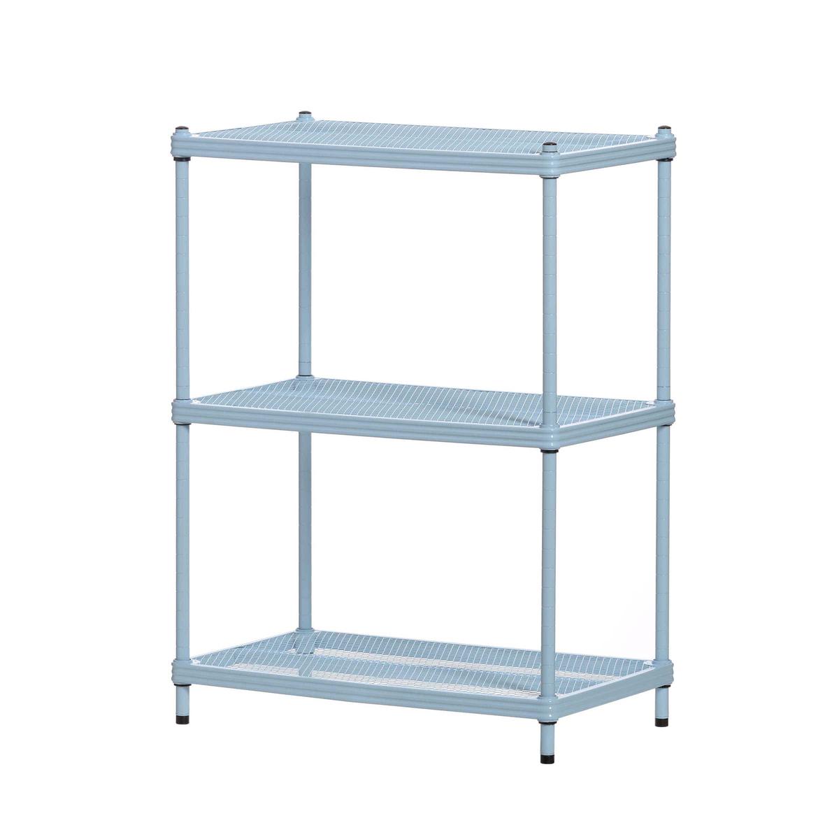 MeshWorks Shelving 3 Tier Sky Blue