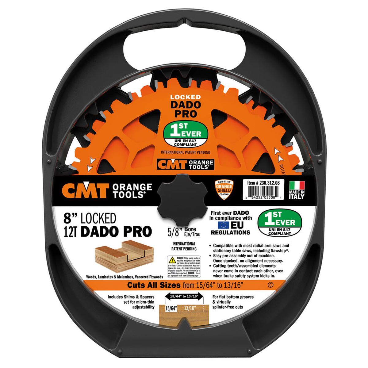 CMT Orange Tools Locking Precision Dado Blade Set 8 X T12 FTGATB