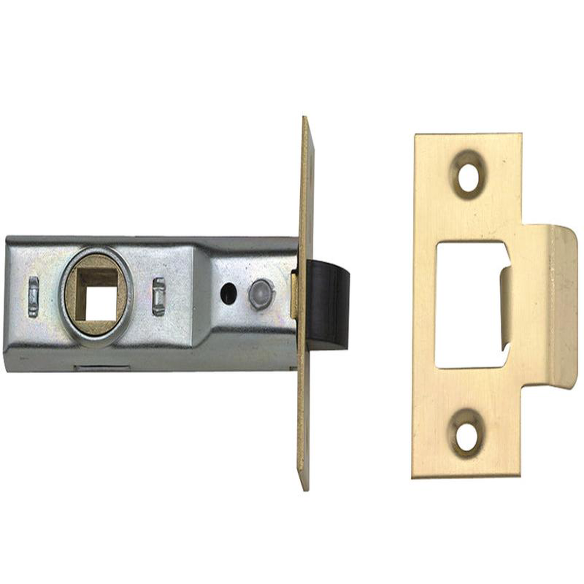 M888 Tubular Mortice Latch 76mm 3in Polished Brass Pack of 1