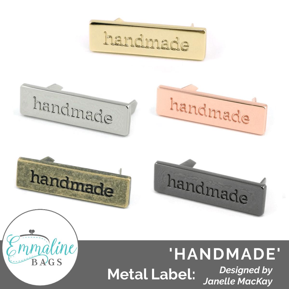 Metal Bag Label handmade