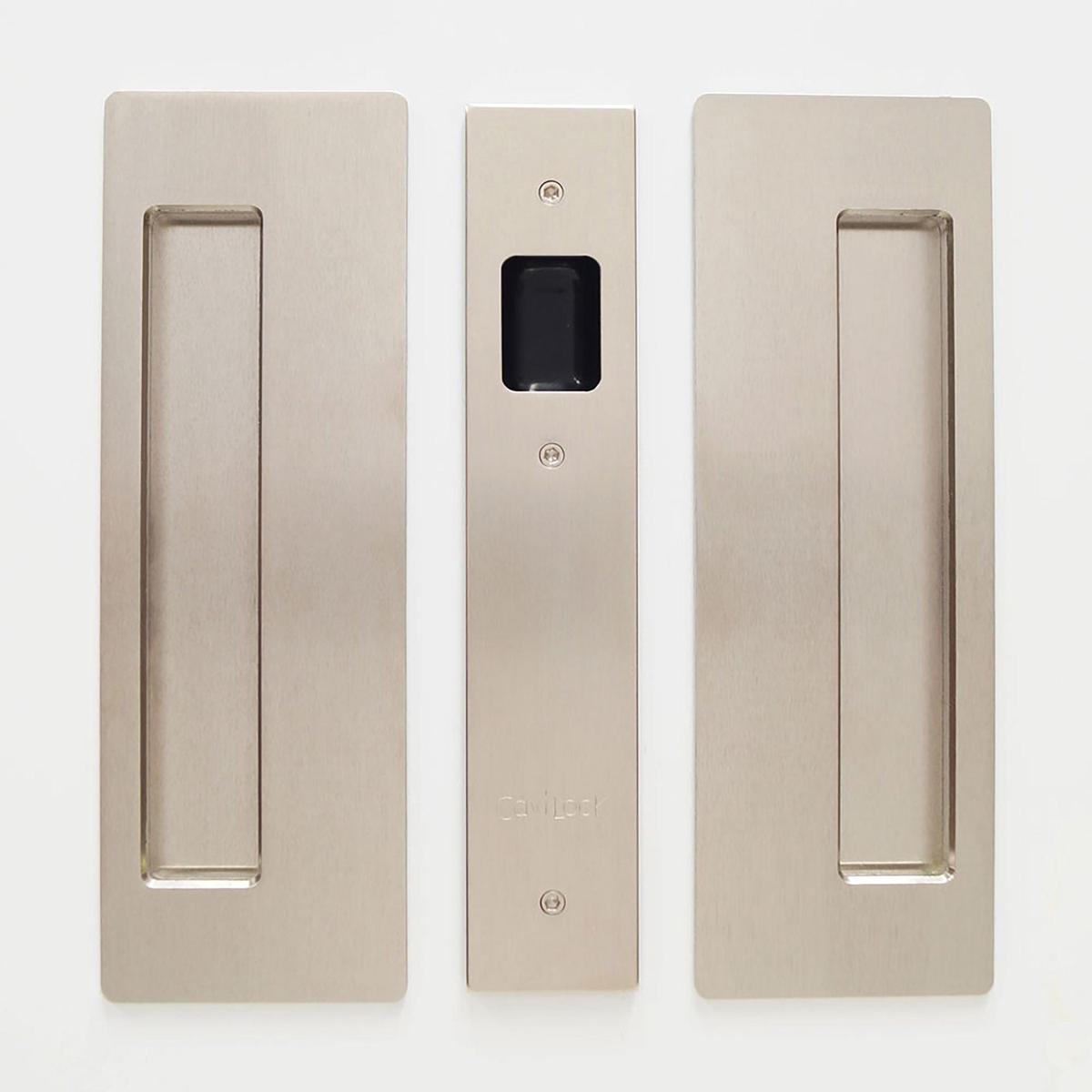 Cavity Sliders CL400 Pocket Door Handle for 1-38 Door Satin Nickel