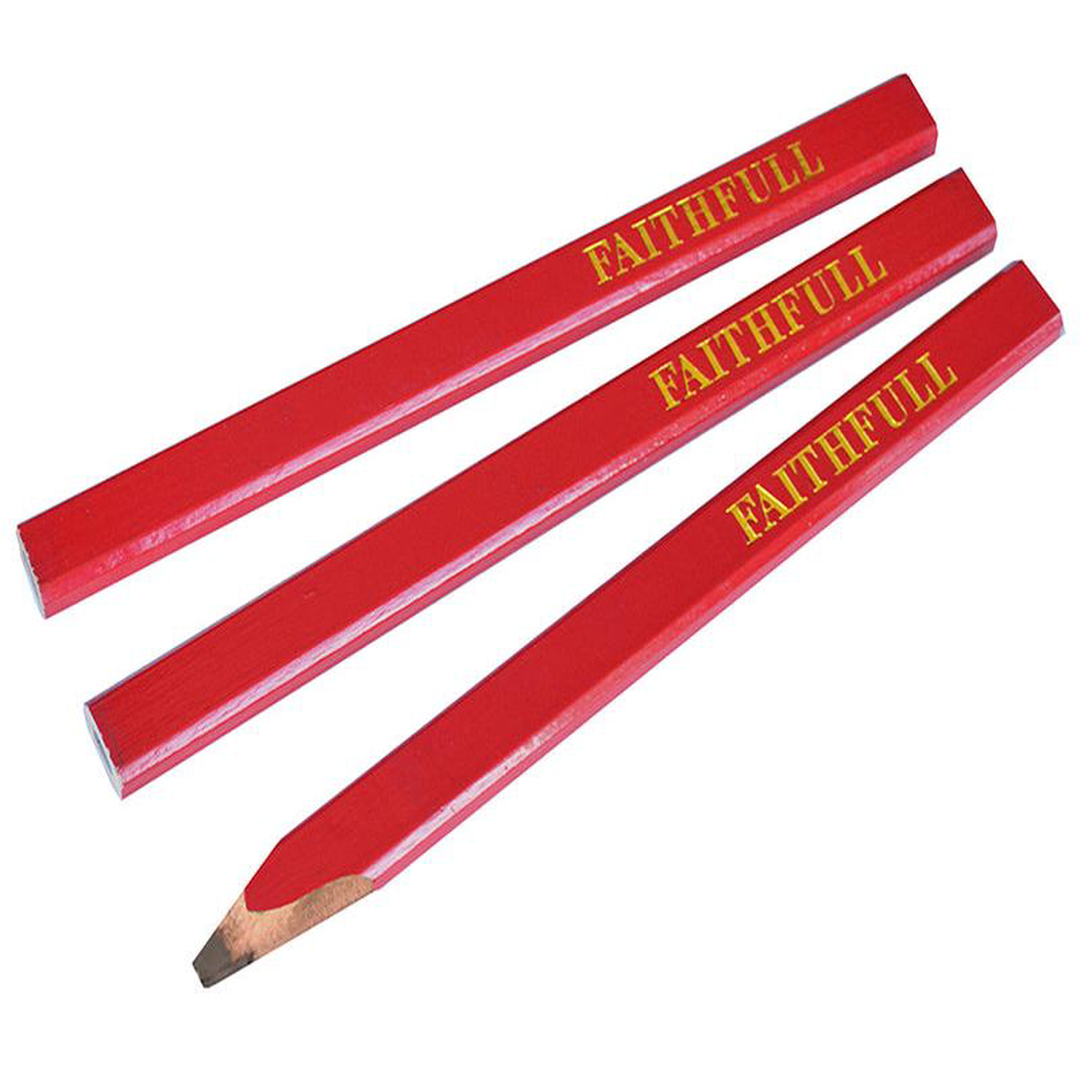 Carpenter8217s Pencils 8211 Red Medium (Pack 3)