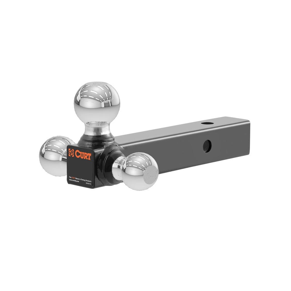 Curt 45001 Tri-Ball Mount BlackSilver Steel