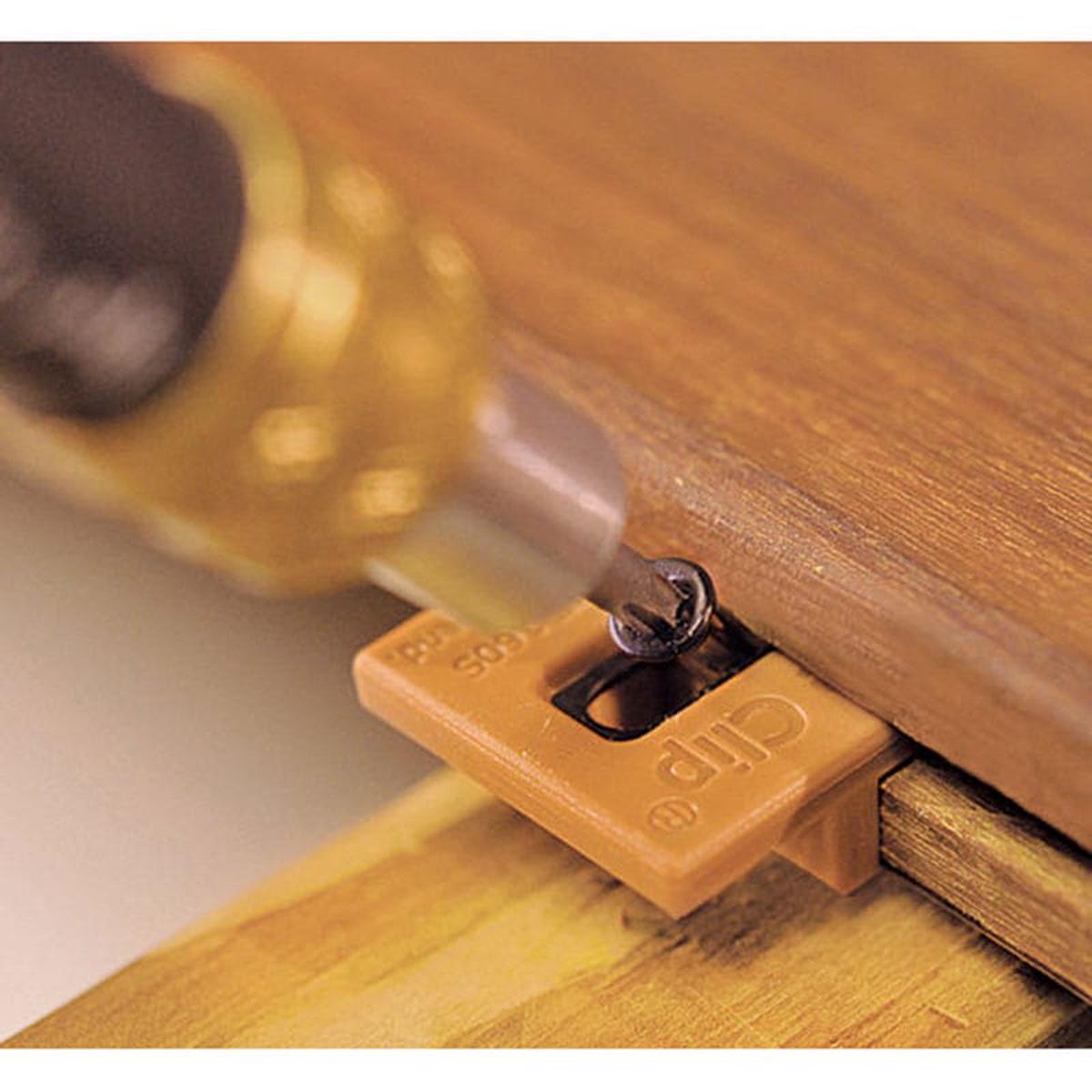 Extreme Ipe Clip Hidden Deck Fastener Kit (175 pack) Brown