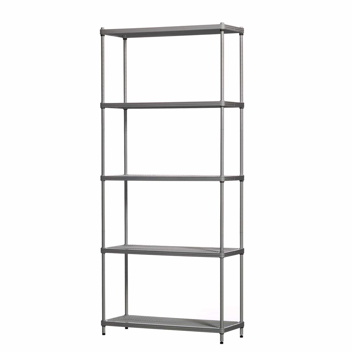 MeshWorks Bookshelf Silver