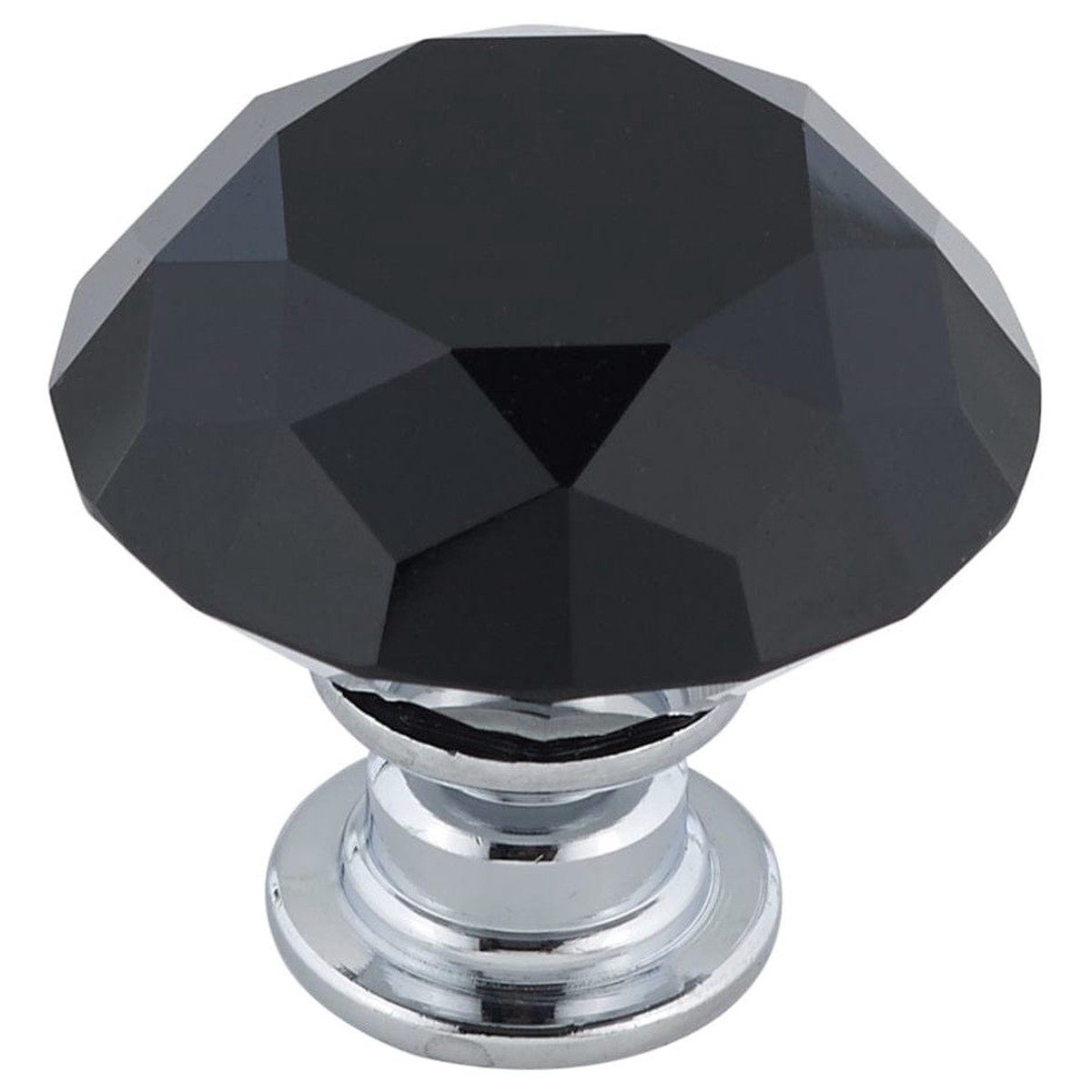 Contemporary Knob 1-316 D Chrome Black