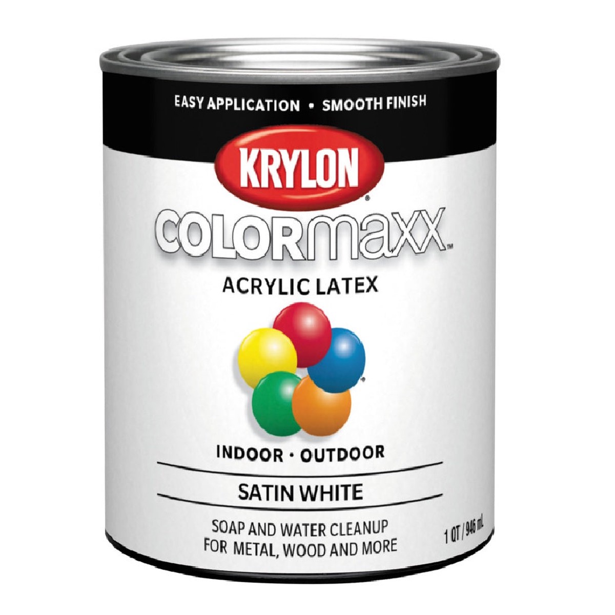 Krylon K05628007 COLORmaxx InteriorExterior Paint White