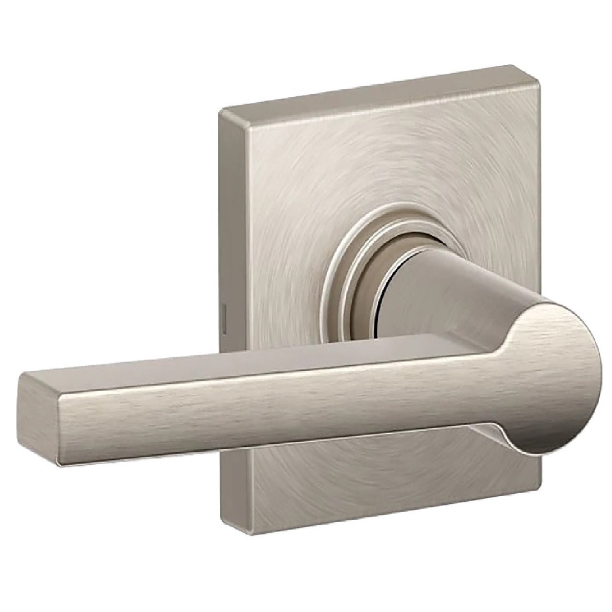 Schlage J10SOL619COL J Series Non-Locking Passage Lock Set with Trim Zinc Satin Nickel