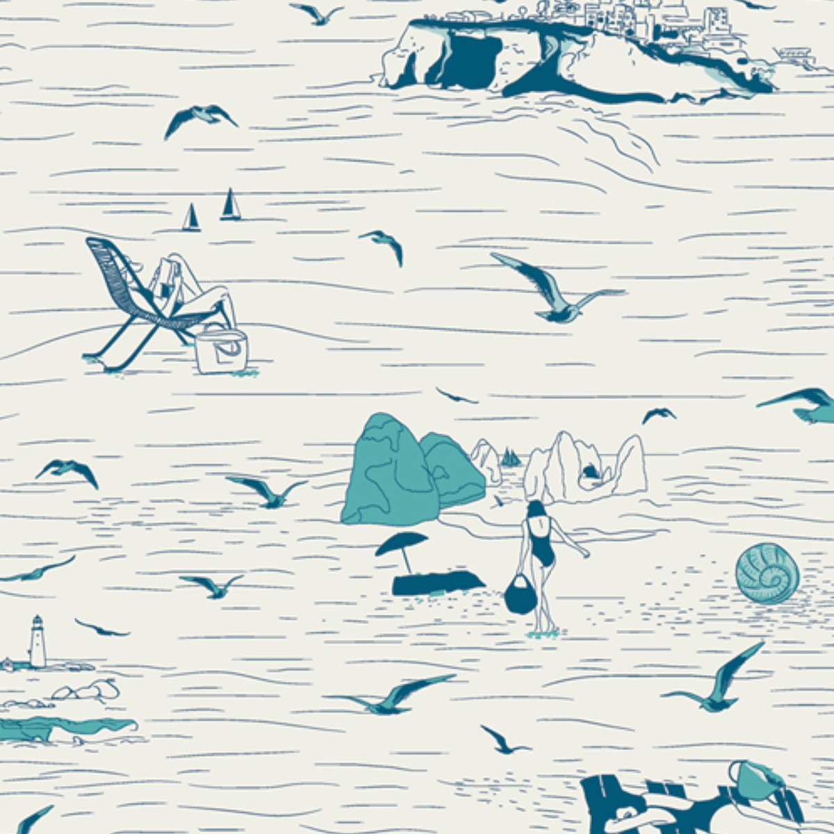 Algarve Shores Costeria for Art Gallery Fabrics - (14 yard)